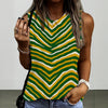 Green Bay Football Yellow Green Women’s Round Sleeveless T-Shirt – Game Day Streetwear – sportswear style, nfl fan apparel, image 1.0