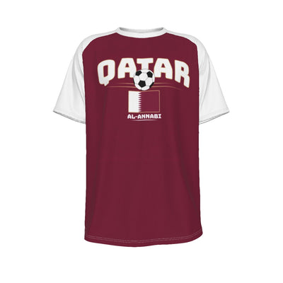 Qatar Vintage Soccer T-Shirt – Retro 90s Qatar Football Fan Shirt Al Annabi Style – sportswear style, casual fan outfit, image 1.0