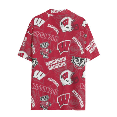 Wisconsin Madison Badgers Hawaii Shirt | 120GSM - Badgers football tee varsity sportswear product image 2.0