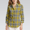 kansas jayhawks tartan plaid oversized button up women shirt iowa hawkeyes tartan plaid oversized button up women shirt women's mid-length sleeve shirt women tartan plaid game day fashion