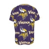 minnesota-vikings-short-sleeve-t-shirt purple gold football outfit detail