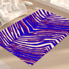 Tan Buffalo football Foldable Rectangular Floor Mat – Red Blue White Zebra Game Day Style