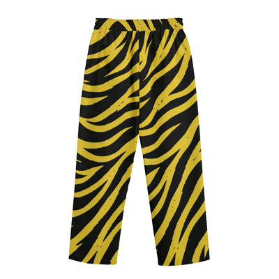 White Smoke Pittsburgh Football Yellow Black Zebra Unisex Straight Casual Pants | 245GSM Cotton