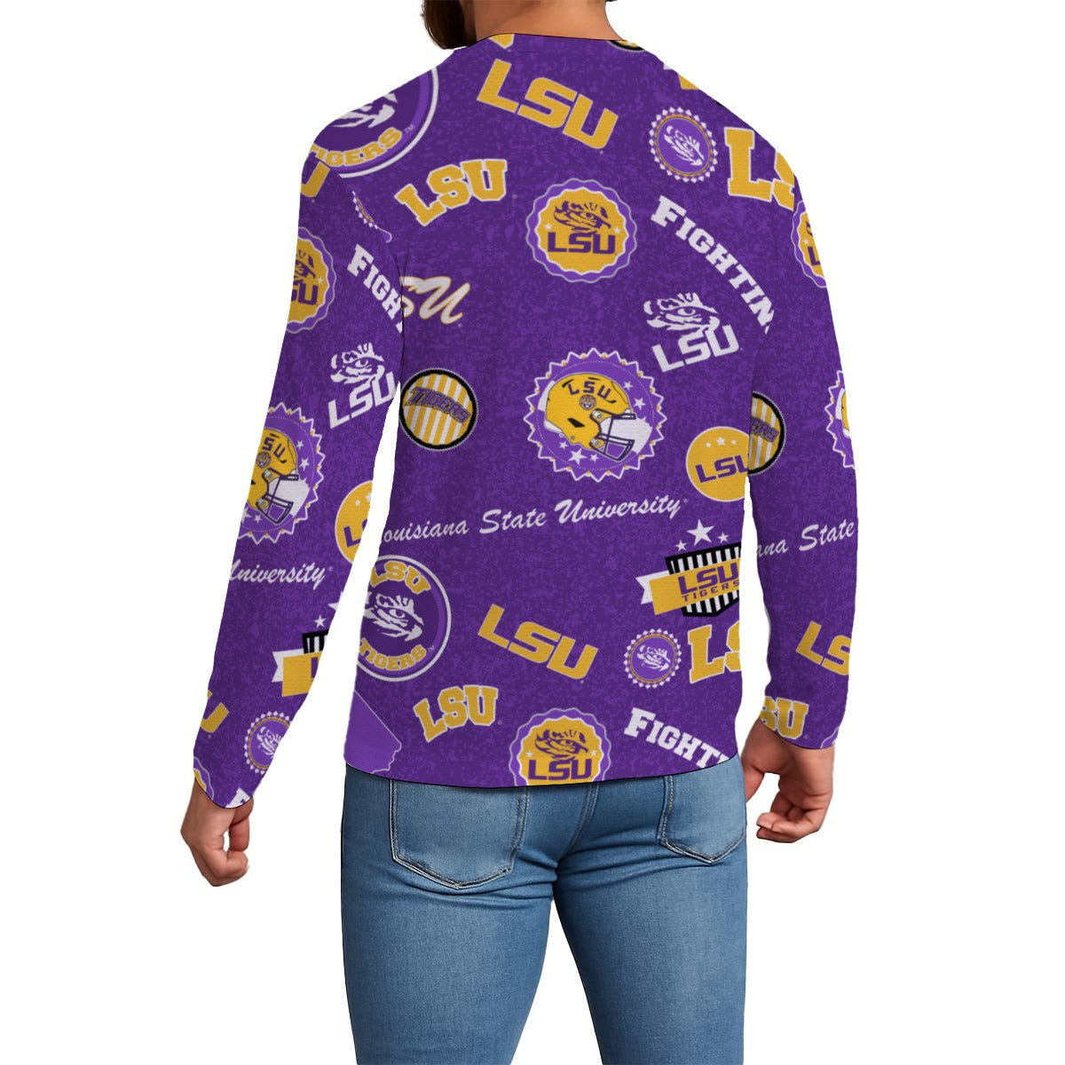 Louisiana State University - Tigers Men's Long Sleeve T-Shirt - Baton Rouge football tee varsity sportswear product image 3.0