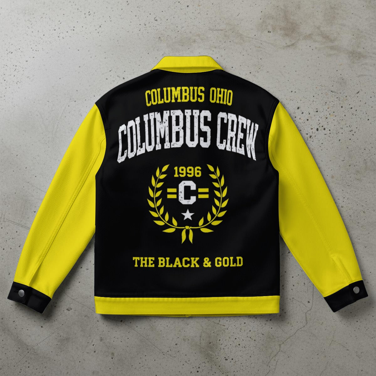 Columbus Crew Unisex Collared Jacket Casual Soccer Inspired Streetwear Outerwear – fan gear, breathable comfort wear, image 1.0
