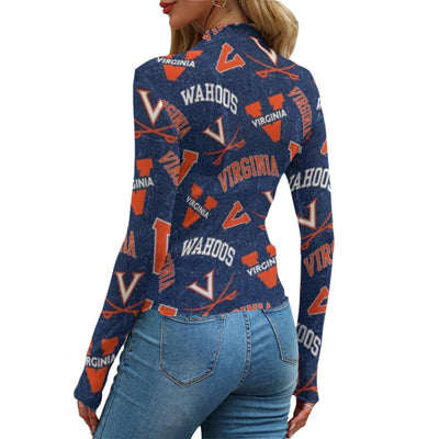 Virginia Cavaliers Women's Mesh T-shirt White sports streetwear apparel