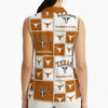White Smoke Texas at Austin - Longhorns Women's High-Elastic Sleeveless Polo Shirt