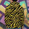 Black Pittsburgh Football Yellow Black Zebra Men’s Heavy Fleece Zip Up Hoodie – Game Day Streetwear