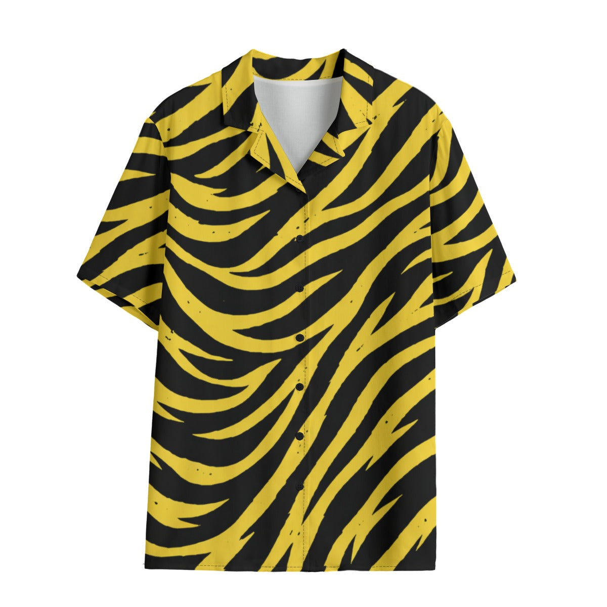Pittsburgh Football Yellow Black Zebra Women’s Hawaii Shirt 120GSM – Game Day Summer Style – lightweight game day shirt, game day outfit, image 1.0