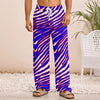 Light Gray Buffalo Zebra Football Men’s Straight Pants – Clean Game Day Streetwear