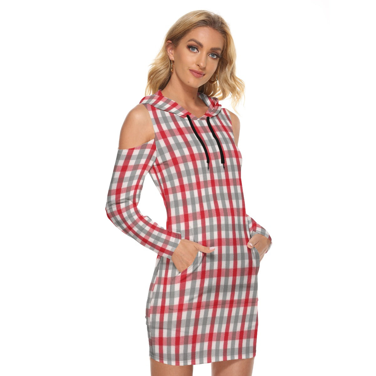 Alabama Crimson Tide Tartan Plaid Crimson White Women's Tight Dress
