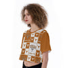 Texas at Austin - Longhorns Cropped T-Shirt White varsity sports apparel