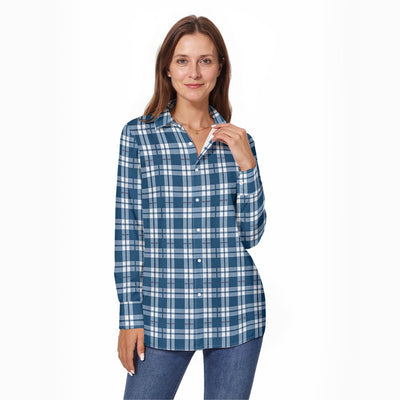 women tartan plaid streetwear shirt