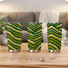 Green Bay football yellow green zebra Tumbler 20oz – game day outfit, sportswear style, image 1.0