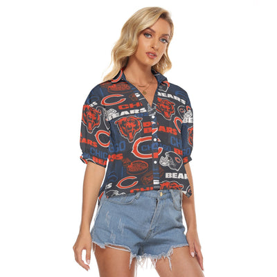 Chicago Bears Women's V-neck Shirts
