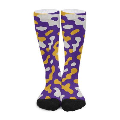 White Smoke Minnesota Vikings Camo Long Socks