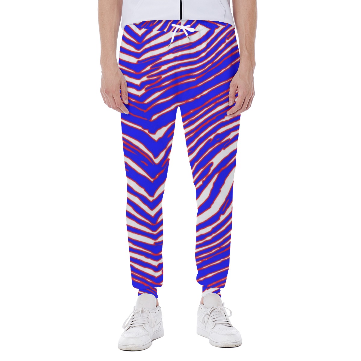 Buffalo football zebra game day  Men's Sweatpants – casual fan outfit, nfl fan apparel, image 1.0