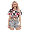 Georgia Bulldogs Women's Cropped Shirt White varsity sports apparel