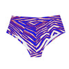 White Smoke Buffalo Football Men's Triangle Low-rise Underwear – Red Blue White Zebra Game Day Style