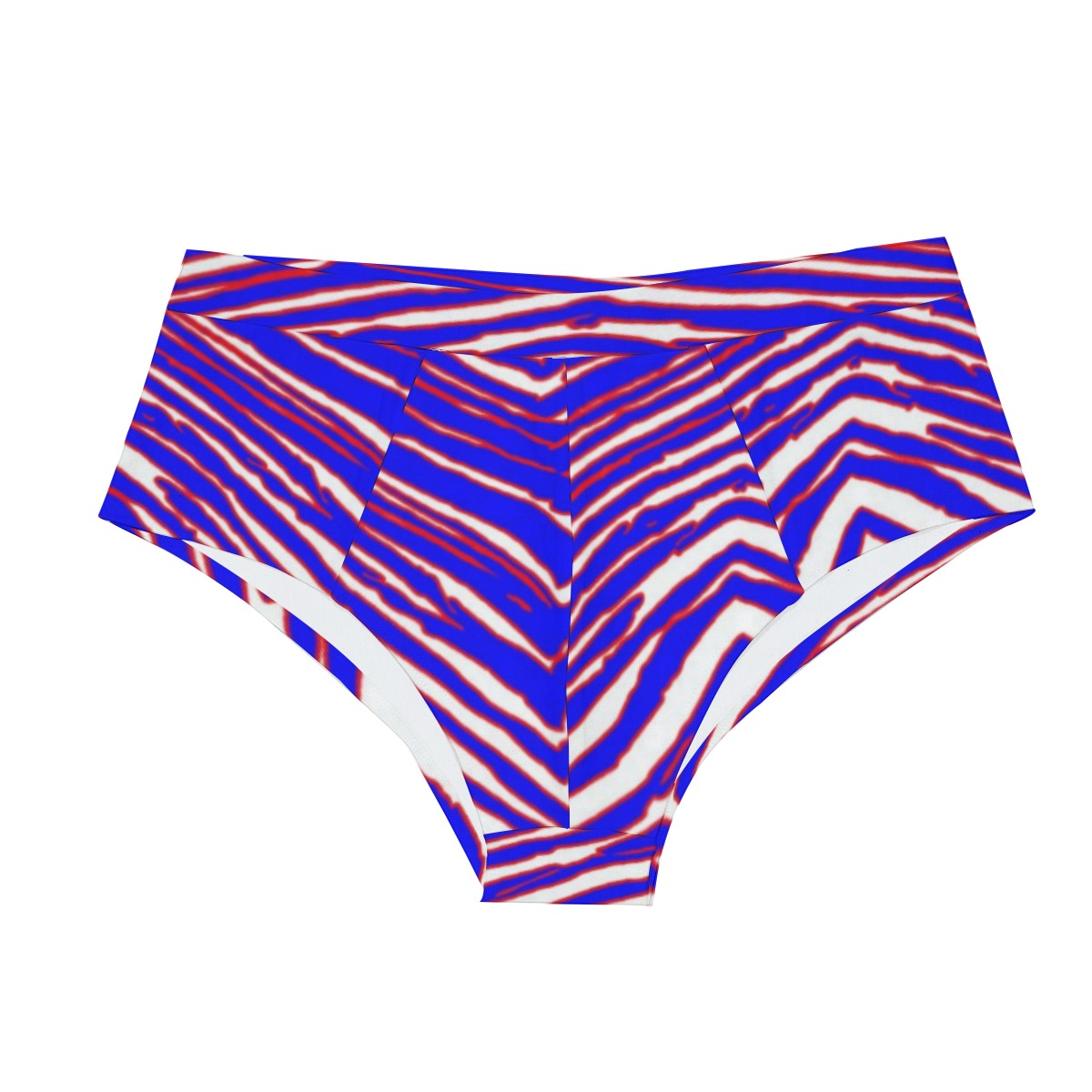 Buffalo Football Men's Triangle Low-rise Underwear – Red Blue White Zebra Game Day Style