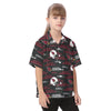 arizona-cardinals-kids-hawaiian-vacation-shirt red white football outfit detail