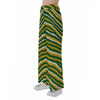 White Smoke Green Bay Football Yellow Green Women’s Pajama Pants – Game Day Lounge Wear
