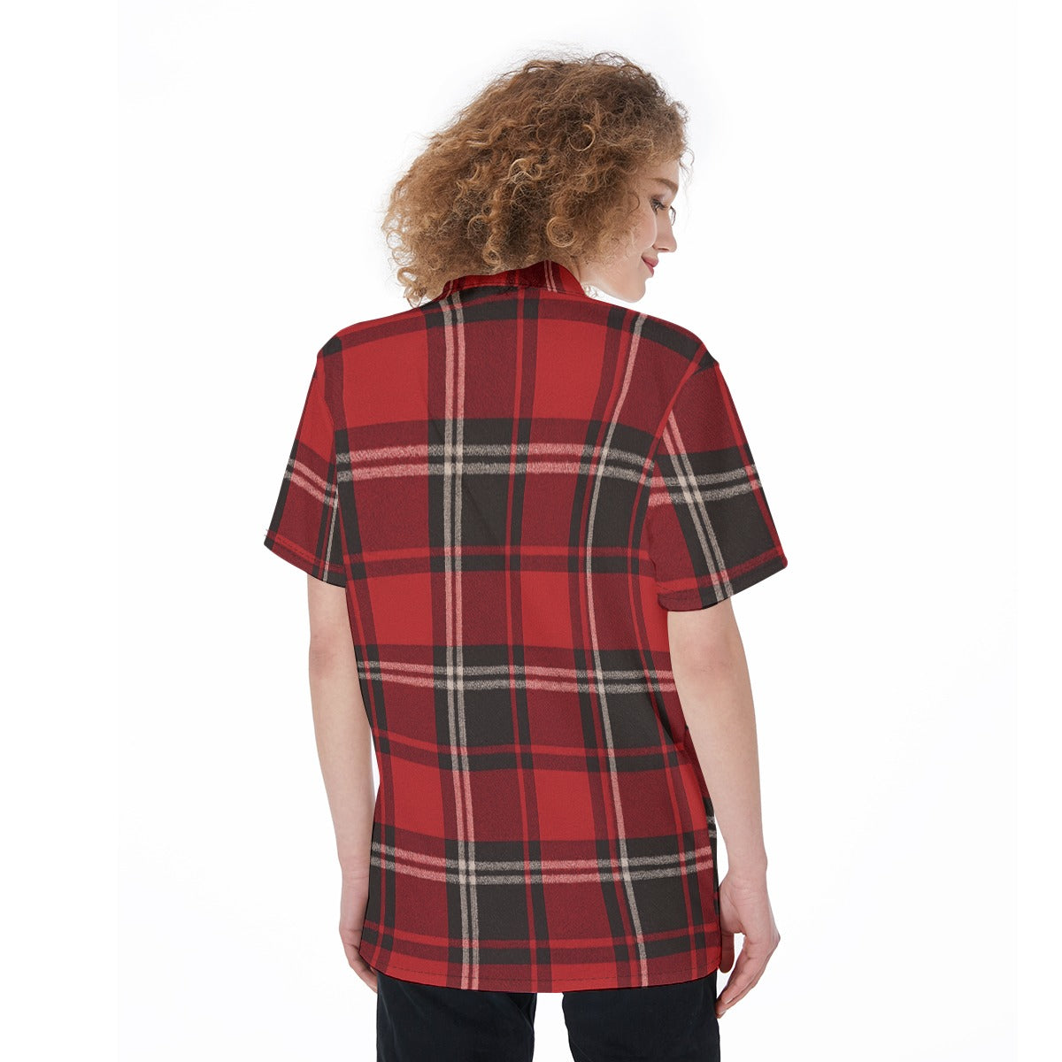 women razorbacks plaid game day shirt
