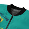 Dark Cyan San Francisco Green Varsity Bomber Jacket – Baseball and City Life Streetwear
