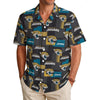 Jacksonville Jaguars Men's Hawaiian Shirt|150GSM teal black football back view game day look