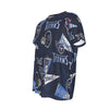 tennessee-titans-short-sleeve-t-shirt navy light blue football back view game day look