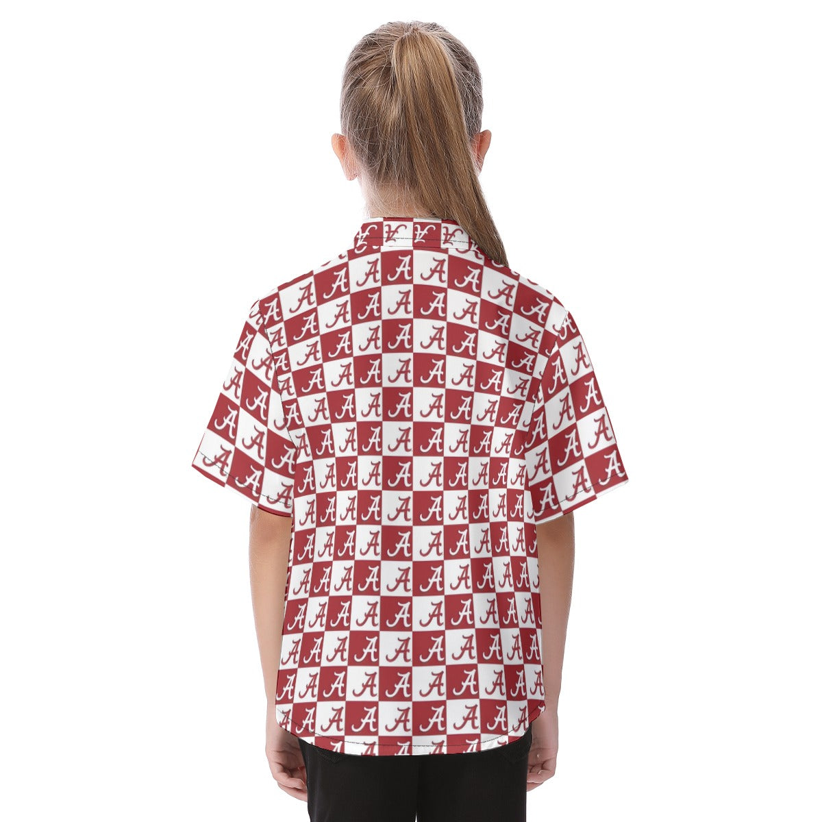 Alabama Crimson Tide Kid's Hawaiian Vacation Shirt  varsity sports apparel