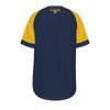 Ecuador Soccer T-Shirt Blue and Yellow – Ecuador Football Fan Shirt with Flag Crest