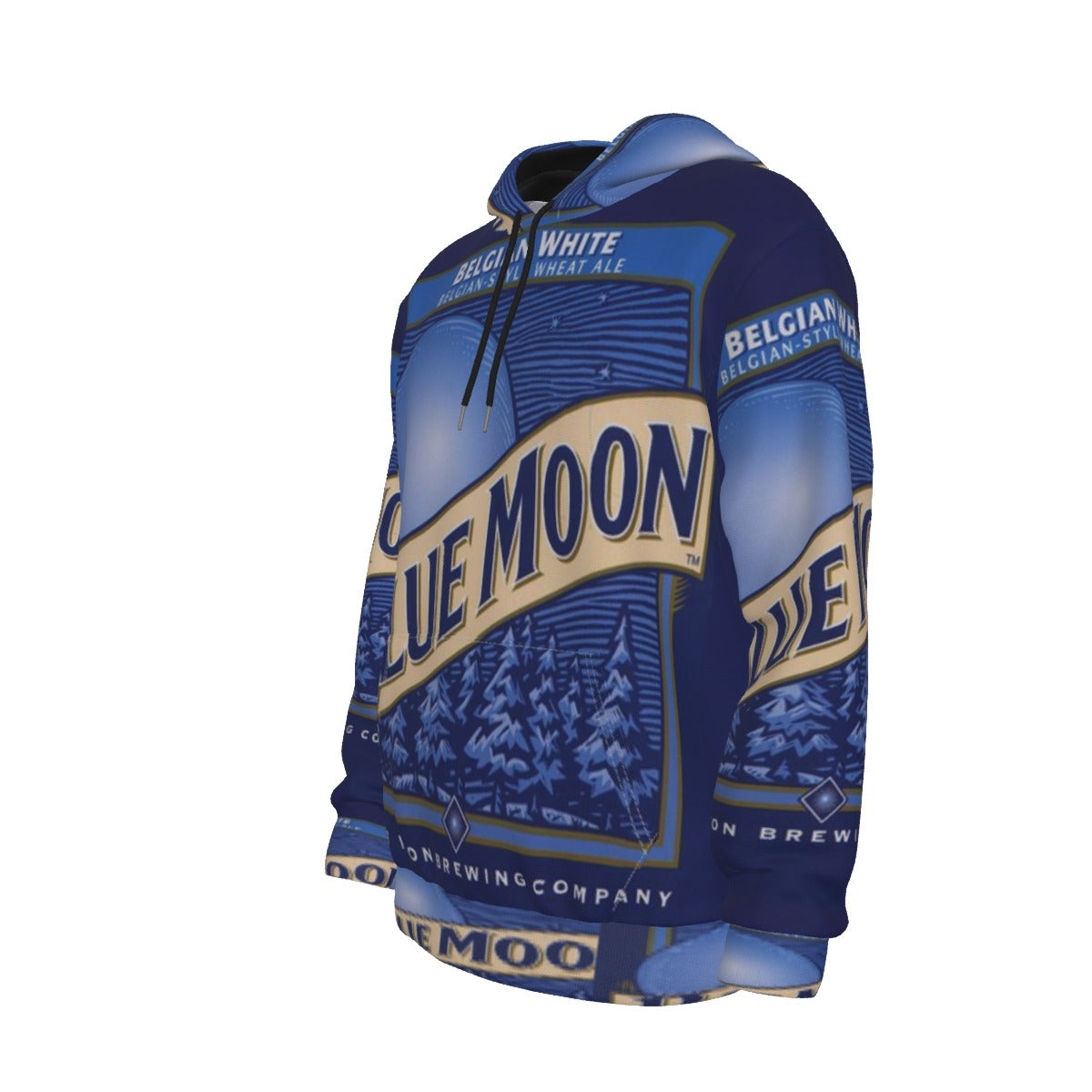 Lunar Night Beer Hoodie – Belgian Style Wheat Inspired 90s Streetwear Sweatshirt