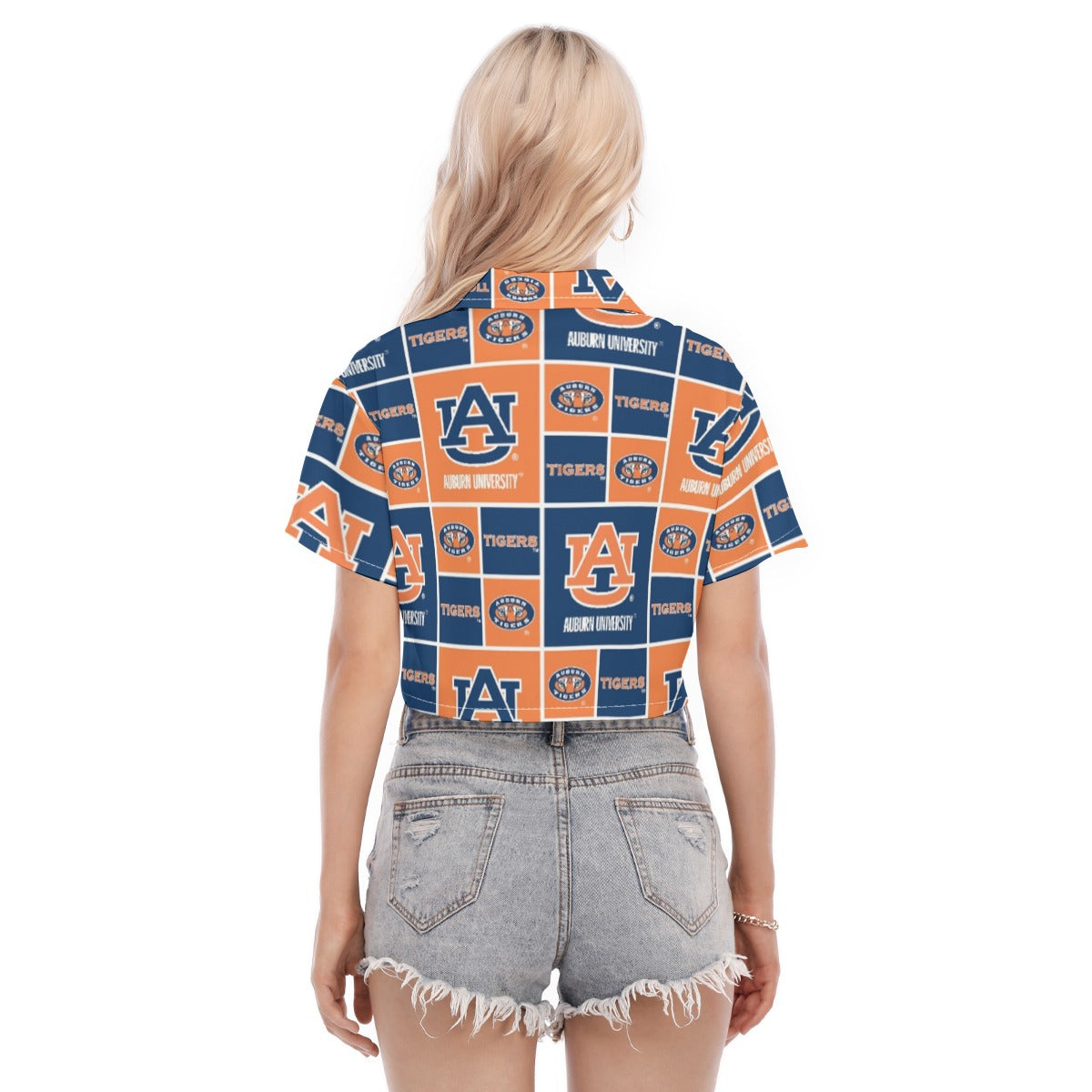 Auburn Tigers Women's Cropped Shirt - Auburn aesthetic tee varsity sportswear product image 4.0