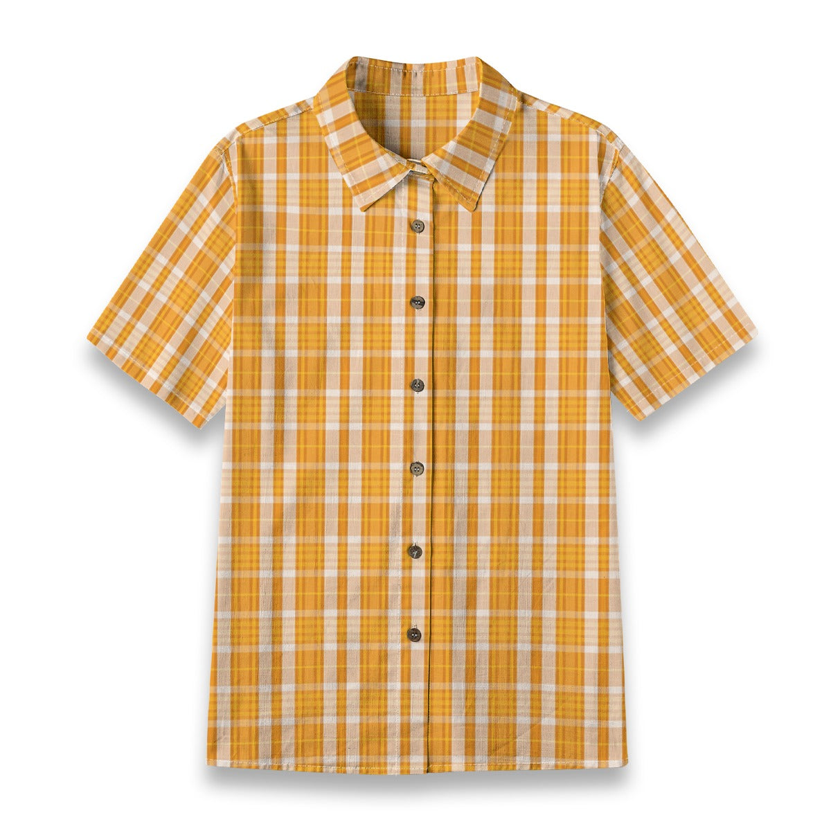 Tennessee Volunteers Orange White Plaid Womens Shirt 125Gsm Cotton 2 orange white plaid women fashion apparel
