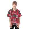 New Mexico Lobos Kid's Hawaiian Vacation Shirt White game day apparel