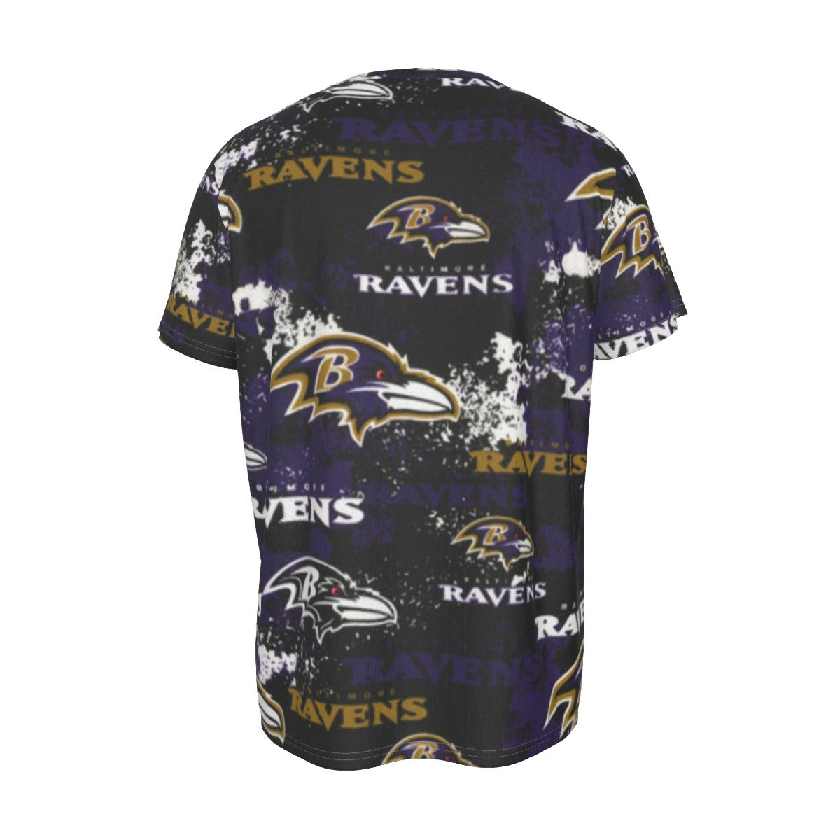 baltimore-ravens-short-sleeve-t-shirt purple black football outfit detail