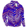Buffalo Zebra Men’s Casual Pullover Shirt With 1/4 Zip – Retro Game Day Streetwear – nfl fan apparel, football shirt, image 1.0