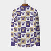 Washington Huskies Stand Collar Shirt With Long Sleeve|110GSM Imitation Flax varsity sportswear product image 2.0