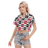 Georgia Bulldogs Women's Cropped Shirt White varsity sports apparel
