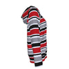 Ohio State - Buckeyes Striped Women's Hoodie With Double Hood White game day varsity apparel