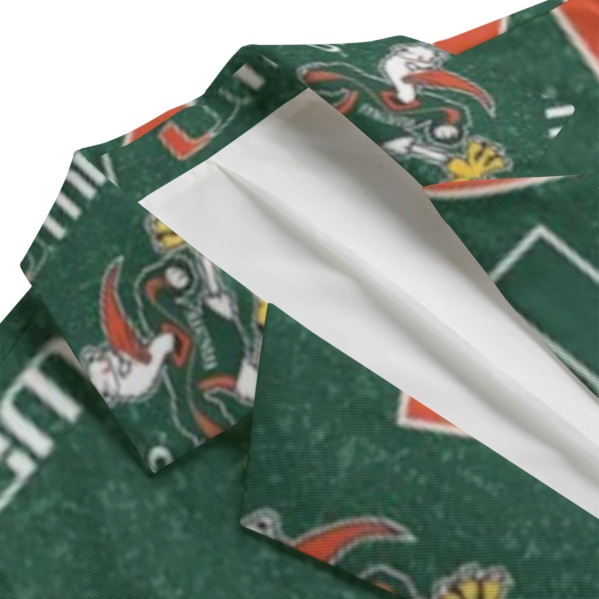 Dark Slate Gray Miami Football Suit Green Blazer – Premium College Game Day Jacket