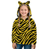 Pittsburgh Football Yellow Black Zebra Kid’s Borg  Sweatshirt With Ear – casual fan outfit, sportswear style, image 1.0