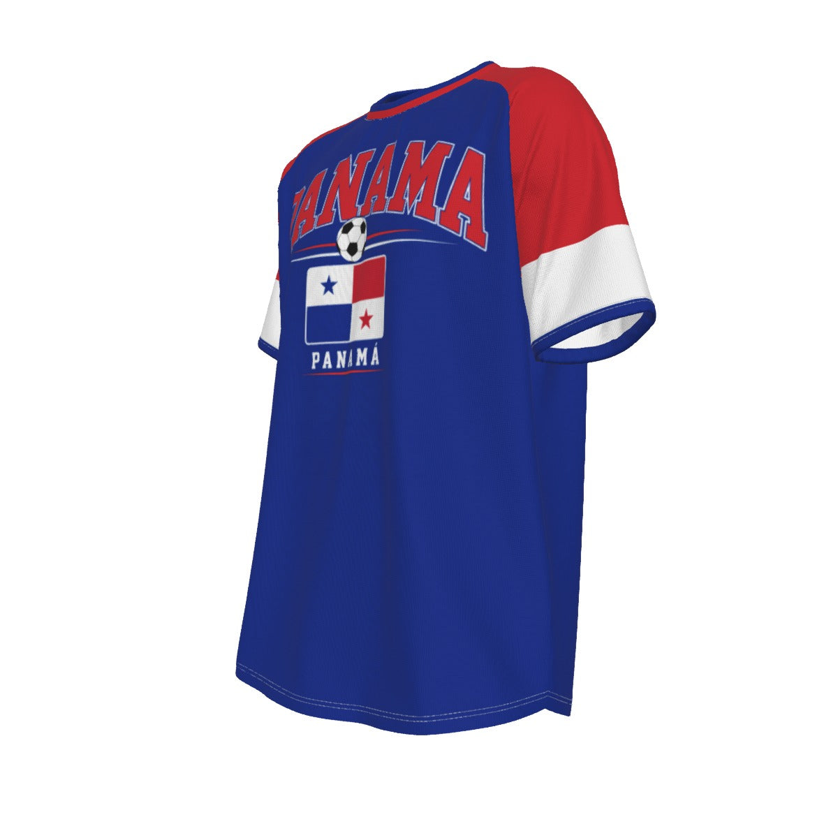 Panama Soccer T-Shirt Blue Red – Panama Football Shirt Panama Fan Tee