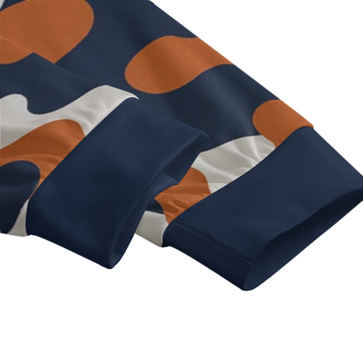 White Smoke Chicago Football Camo Sweatpants for Men – Navy Orange Game Day Lounge Pants