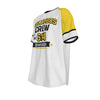 White Smoke Columbus Crew 614 Division Shirt – White Yellow Retro Soccer Fan T Shirt