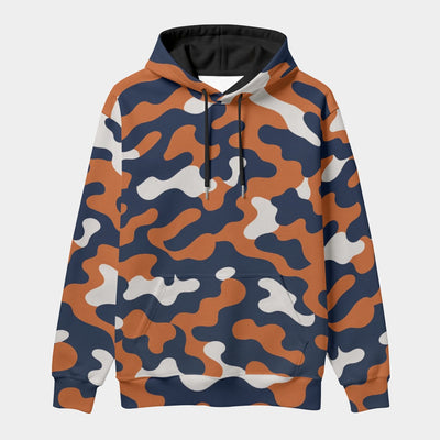 Chicago Football Navy Orange Camo Hoodie – Windy City Game Day Sweatshirt – fan gear, sportswear style, image 1.0
