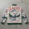 Jacket with Glacier National Park design on a concrete surface