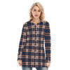 kansas jayhawks tartan plaid women shirt women tartan plaid game day fashion