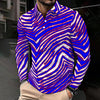 Buffalo Zebra Football Men’s Long Sleeve Polo Shirt – Retro Game Day Streetwear – fan gear, casual fan outfit, image 1.0